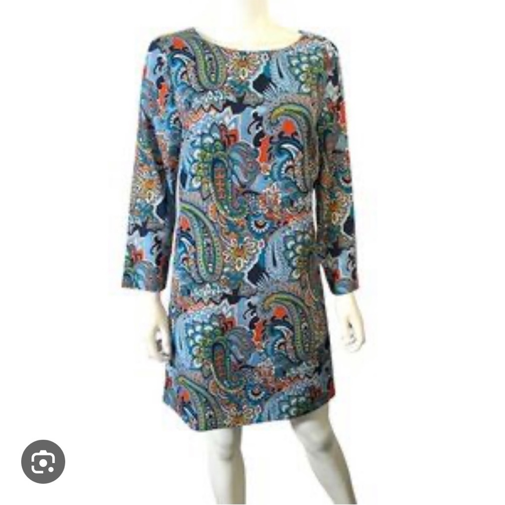 Jcrew Paisley Shift Dress